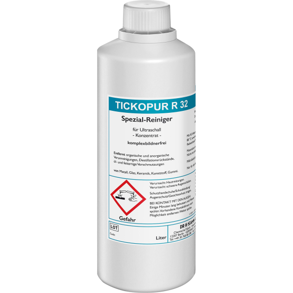 Tickopur R 32  Spezialreiniger für Ultraschall 1,0 Ltr Reinigungskonzentrat 